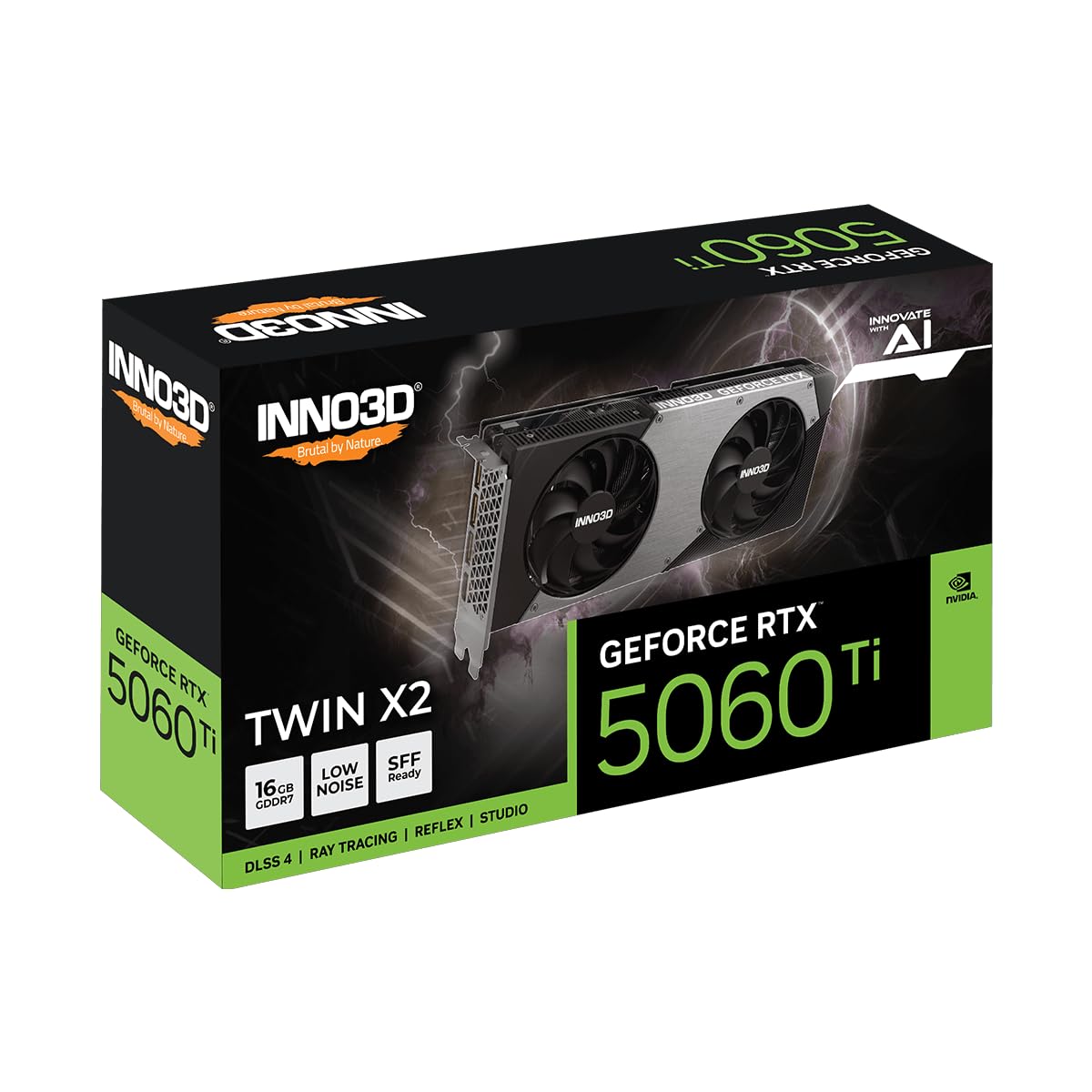 noname　250 GREY TA.effects INNO3D Placa gráfica NVIDIA GEFORCE RTX 5060 Ti Twin X2 16GB GDDR7